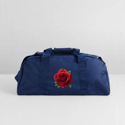 Rose: Crimson Bloom Elegance - Recycled Duffel Bag