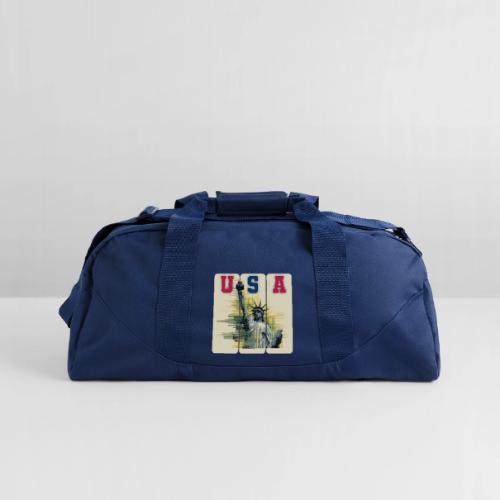 Art illustration of the Statue of Liberty - Recycled Duffel Bag