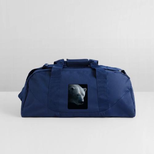 Polar Bear Close-Up Wildlife Design - Recycled Duffel Bag