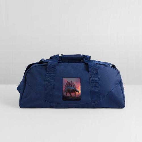 Stegosaurus Sunset Forest Design - Recycled Duffel Bag