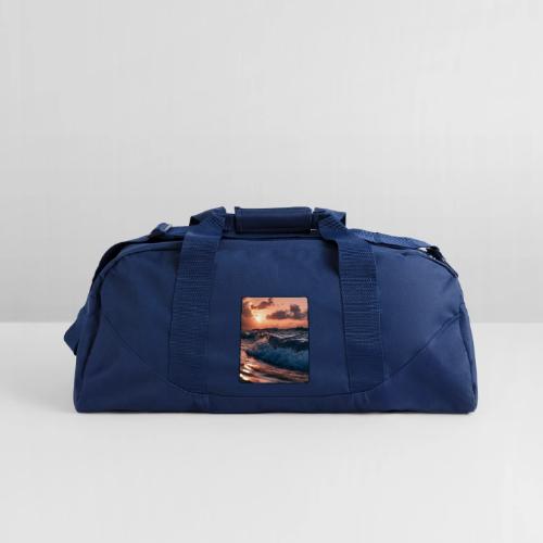 Golden Sunset Ocean Wave - Recycled Duffel Bag