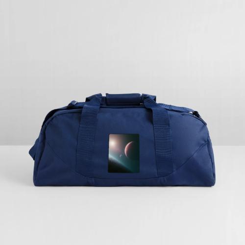 Deep Space Planet Horizon Art - Recycled Duffel Bag