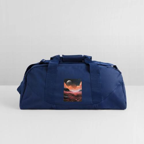 Moonlit Fantasy Flower Landscape - Recycled Duffel Bag