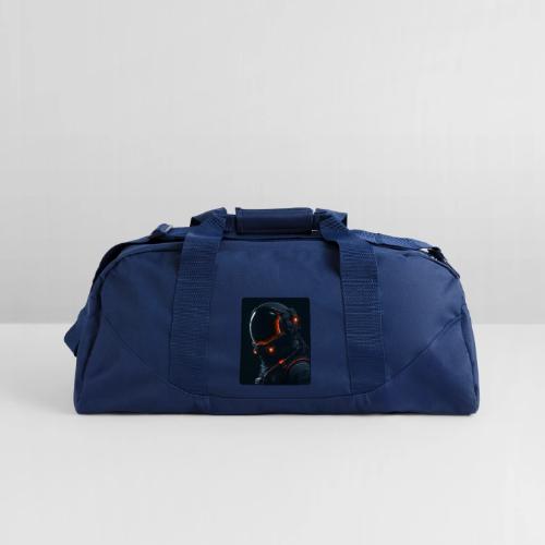 Futuristic Astronaut Helmet - Recycled Duffel Bag