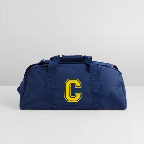 Letter C – Capital Athletic Alphabet Monogram - Recycled Duffel Bag