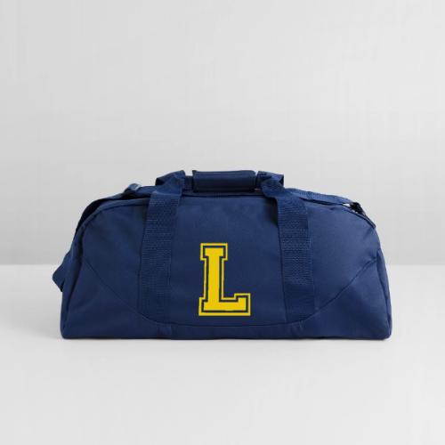 Letter L – Capital Athletic Alphabet Monogram - Recycled Duffel Bag