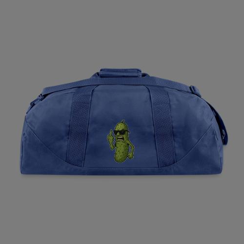 Angry Pickle Flipping the Bird - Recycled Duffel Bag