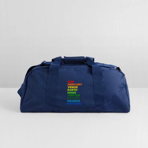 Color the solar system - Recycled Duffel Bag