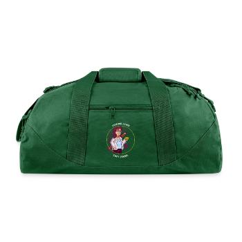 Teacher Mode Activated Sanity Pending - Recycled Duffel Bag - forest green - Front