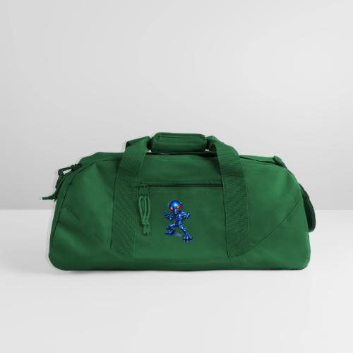 Angry Blue Alien - Recycled Duffel Bag