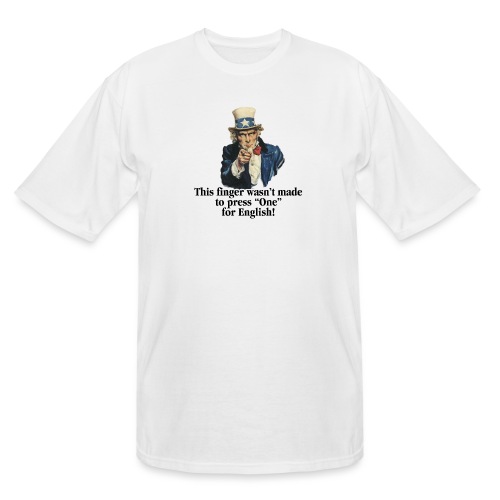 Uncle Sam - Finger - Men's Tall T-Shirt