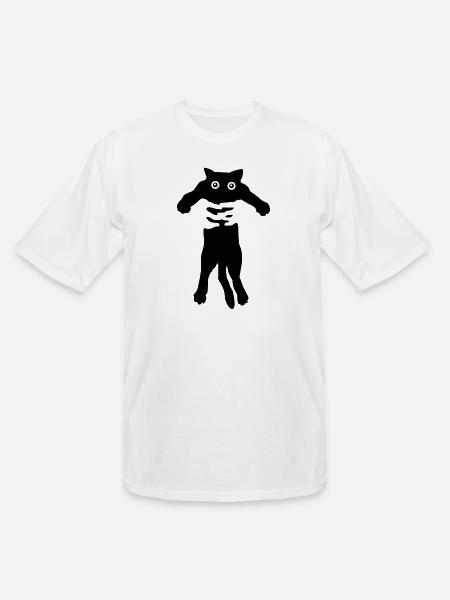 Flow cat - Men's Tall T-Shirt - white