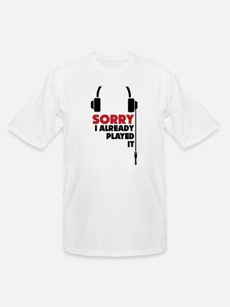 sorry_i_already_played_it_3 - Men's Tall T-Shirt - white