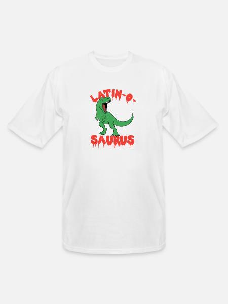 Latin Teacher Dinosaur Latinosaurus - Men's Tall T-Shirt - white