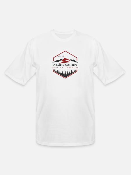 Camping Gurus Survival Masters - Men's Tall T-Shirt - white