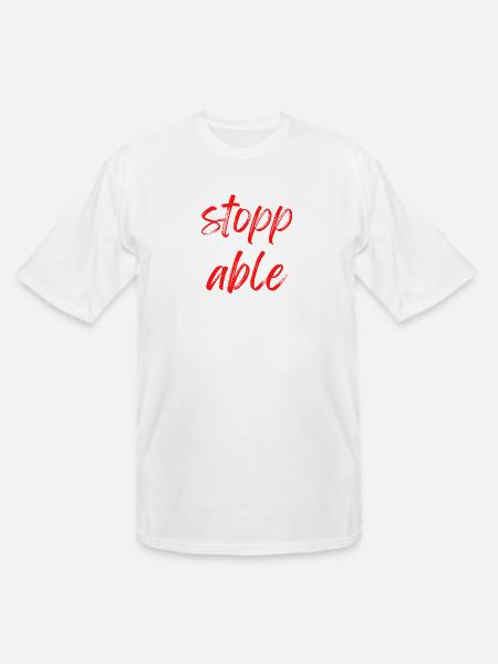 Un stoppable - Men's Tall T-Shirt - white