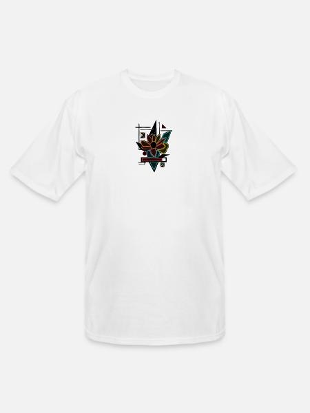 Unique flower design - Men's Tall T-Shirt - white