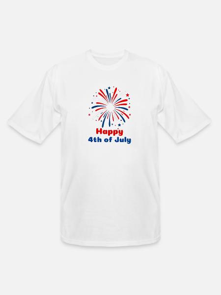 4th of July - Men's Tall T-Shirt - white