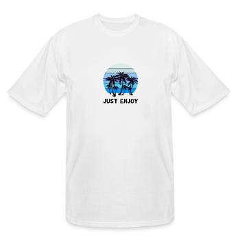 Just enjoy - Men's Tall T-Shirt - white - Front - Brady (186cm)