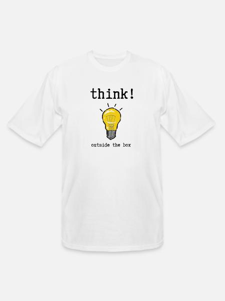 Think outside the box - Men's Tall T-Shirt - white