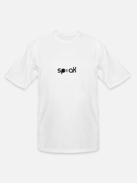 speak - Men's Tall T-Shirt - white