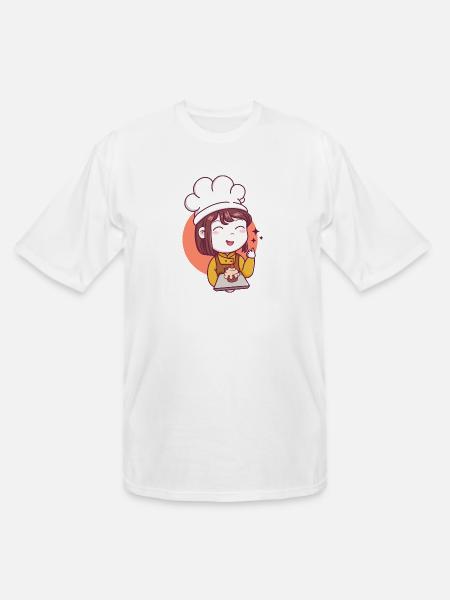 CUTE GIRL - Men's Tall T-Shirt - white