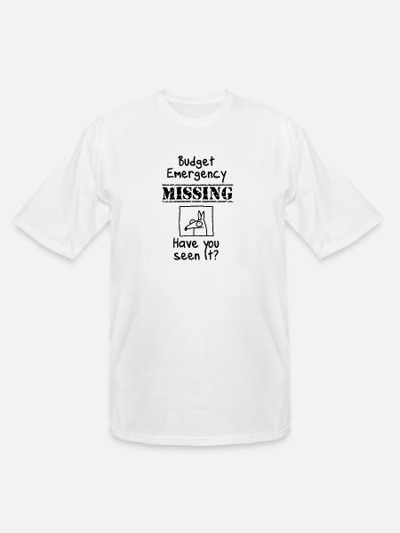 Budget Emergency - Men's Tall T-Shirt - white