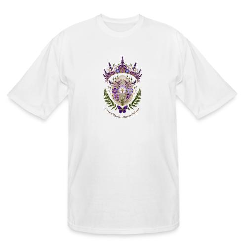Spring Meadow Crown Tee, Cottagecore Renewal Gift - Men's Tall T-Shirt