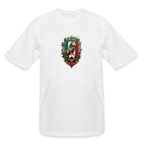 Italy Wolf Fury T-Shirt, Italian Flag Pride Gift - Men's Tall T-Shirt