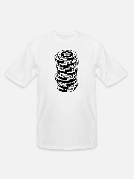 casino - Men's Tall T-Shirt - white