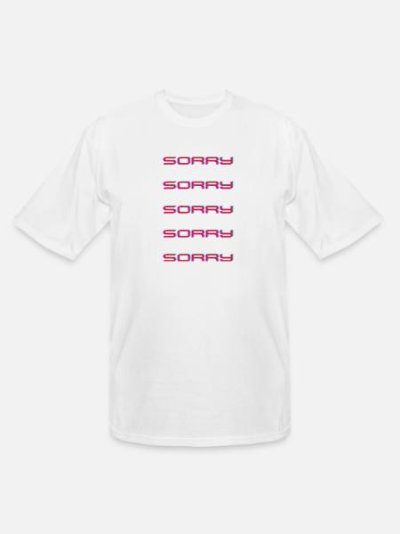 sorry - Men's Tall T-Shirt - white