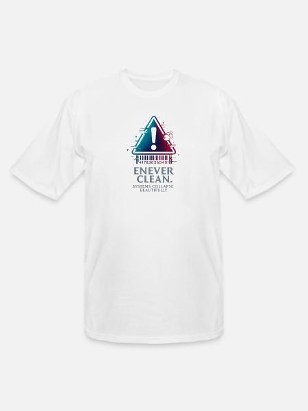 Warning Triangle Gradient - Men's Tall T-Shirt - white