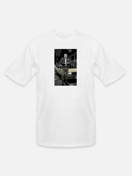 Noir Punk Taxi Driver - Men's Tall T-Shirt - white