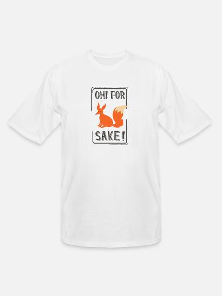 Oh No Sake Fox - Men's Tall T-Shirt - white