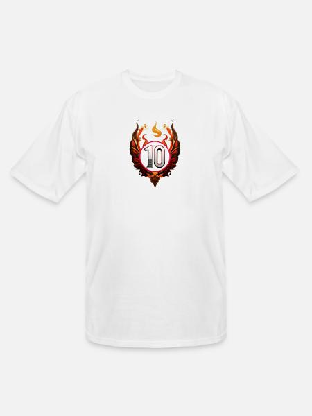 Ten Sports Number - Men's Tall T-Shirt - white
