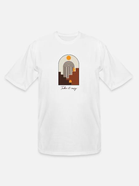 Take It Easy - Men's Tall T-Shirt - white