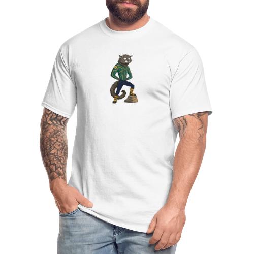 Raccoon Ranger in Neon Armor - Men's Tall T-Shirt