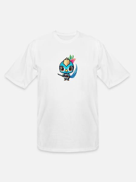 Ninja Peacock - Men's Tall T-Shirt - white