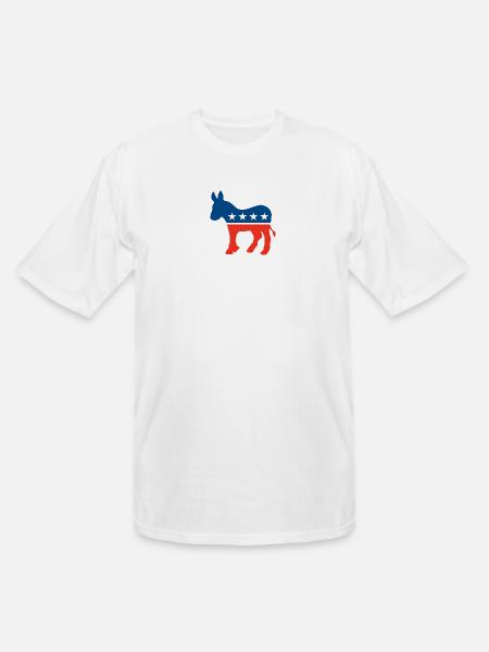 Democrat Logo - Men's Tall T-Shirt - white