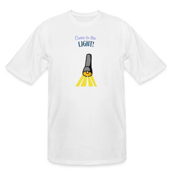 Come to the light - Men's Tall T-Shirt - white - Front - Brady (186cm)