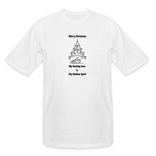 My Resting Face Is My Christmas Spirit T-Shirt - Men's Tall T-Shirt