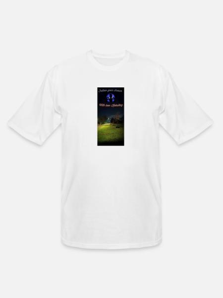 Flashlight at night - Men's Tall T-Shirt - white