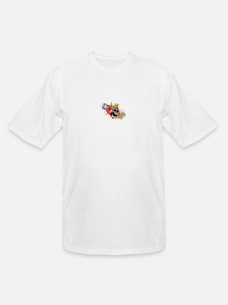 Crazy Skull - Men's Tall T-Shirt - white