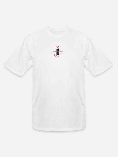 Neon Grid Microchip Icon - Men's Tall T-Shirt - white