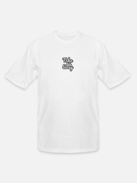 Take Life Easy - Men's Tall T-Shirt - white