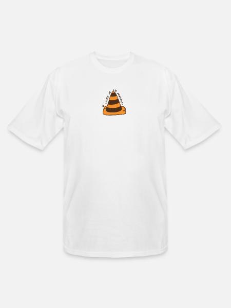 Work In Progress Cone - Men's Tall T-Shirt - white
