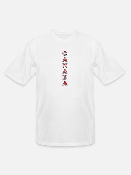 Vertical Canada Day - Men's Tall T-Shirt - white