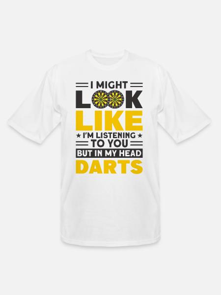 Darts Dart Player - Men's Tall T-Shirt - white