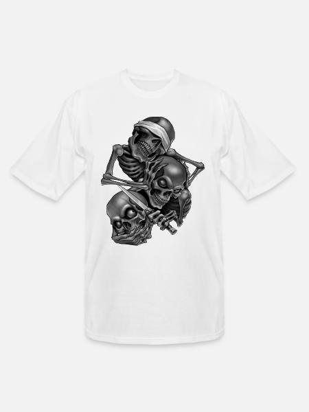 So No.Speak No.Hear No - Men's Tall T-Shirt - white