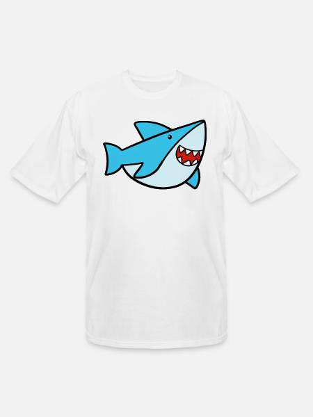 Sweet Shark - Men's Tall T-Shirt - white